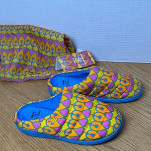 YINKA ILORI for MoMA SUBÜ Mo Dupe I'm Thankful Heart Pattern House Slippers W 11